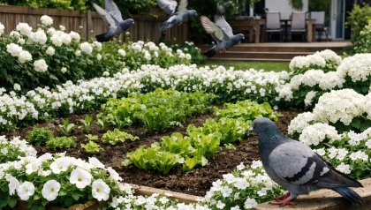 Et si la cl� contre les pigeons n'�tait ni un filet ni un r�pulsif mais une simple fleur blanche plant�e au bon endroit