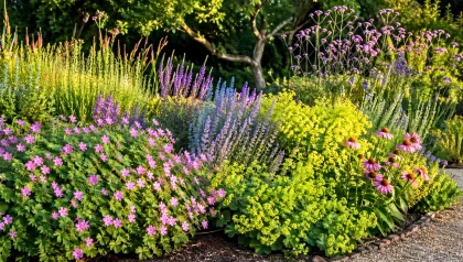 Cr�er un massif de vivaces presque sans entretien : les principes essentiels pour un jardin durable et esth�tique toute l'ann�e