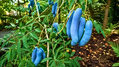 D�couvrez cet arbre aux "saucisses bleues" qui pourrait bient�t s�duire de nombreux jardins