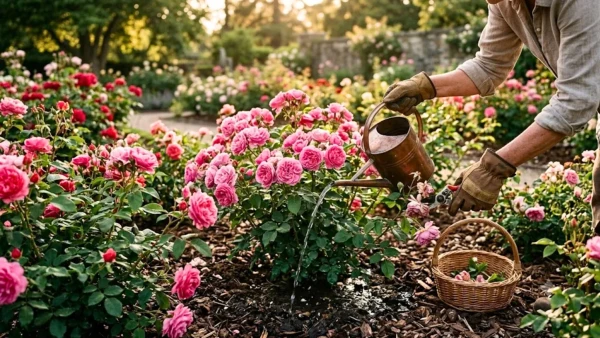 L'�t� met les rosiers � l'�preuve, mais ces habitudes simples peuvent vraiment faire la diff�rence au jardin
