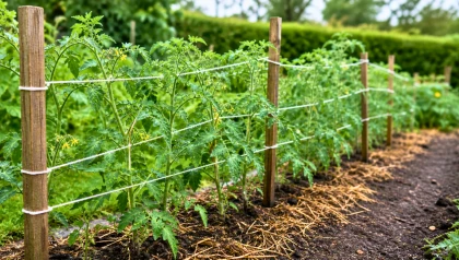 En mai, ce geste de jardiniers aide les feuilles de tomates � mieux s�cher apr�s la ros�e