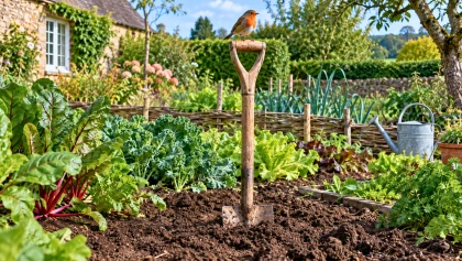 Ce geste simple avec la b�che attire naturellement le rouge-gorge pr�s de votre potager au jardin