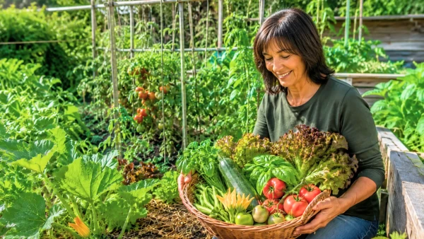 Un potager g�n�reux gr�ce � des gestes simples et r�guliers