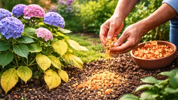 Hortensias ternes : l'astuce naturelle des �pluchures d'orange pour raviver les fleurs
