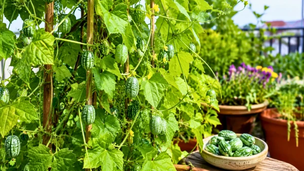 Cucamelon : la plante grimpante aux mini-past�ques croquantes