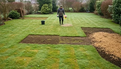 80 % des jardiniers font l'impasse sur ces 4 gestes d'hiver qui changent totalement la couleur du gazon au printemps