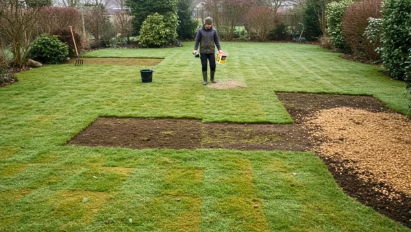 Entretien pelouse en hiver : r�parer et renforcer le gazon avant le printemps