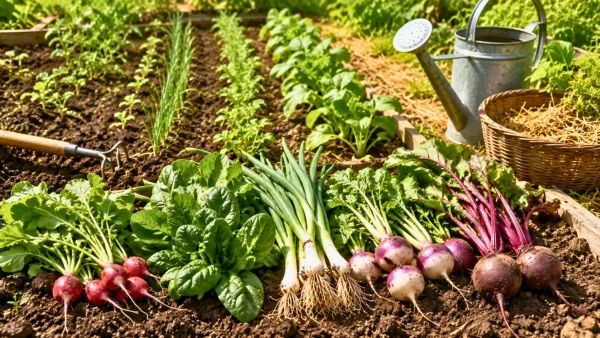 Cinq l�gumes rapides � semer fin mai