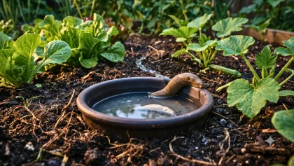 Limaces au potager : pourquoi devriez-vous enterrer un simple r�cipient de cuisine au ras du sol cet �t� ?