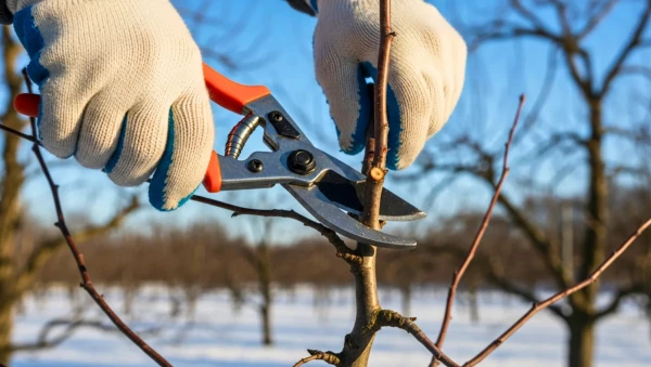 Taille hivernale d'un pommier : un geste pr�cis pour une r�colte g�n�reuse