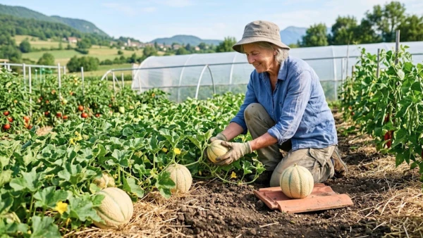 Melons en Savoie : le secret d'un potager adapt� au microclimat