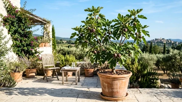 Figuier en pot pour jardin sec