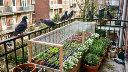 Pigeons au balcon ou au potager : une erreur fr�quente favorise leur pr�sence
