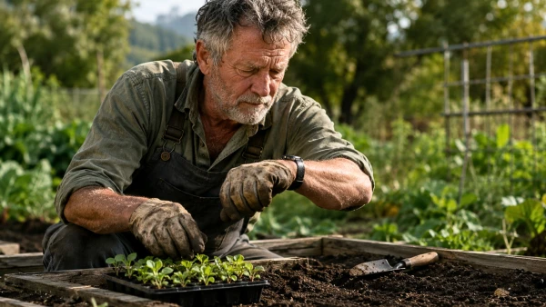 Un jardinier suspend ses travaux durant le n�ud lunaire du 31 juillet