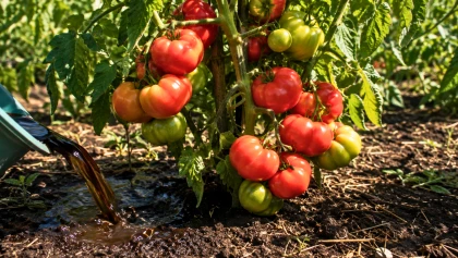 Purin de consoude sur les plants de tomates en ao�t, le geste qui relance floraison et go�t des fruits en fin de saison