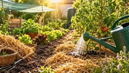 Quand la chaleur arrive fin mai, ce r�flexe d'arrosage aide le jardin � mieux tenir l'�t�