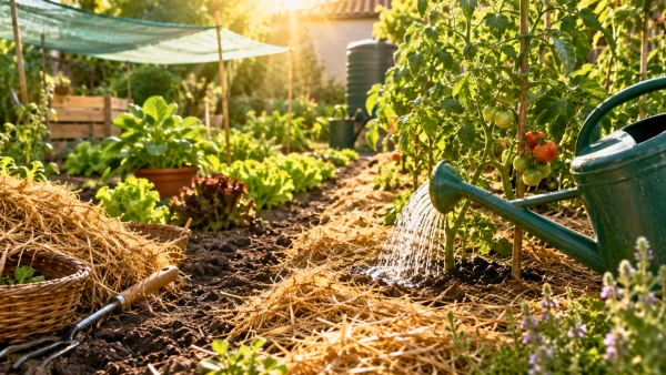 Arrosage du potager avant les fortes chaleurs