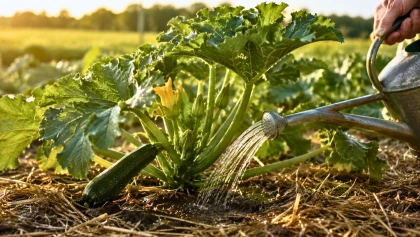 � quelle heure faut-il arroser les courgettes et les concombres en �t� pour �viter le gaspillage et les maladies ?