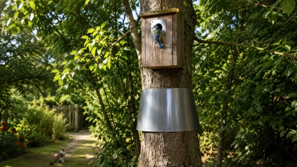 Prot�ger un nichoir des chats au jardin
