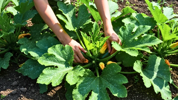�claircir les courgettes au potager pour une r�colte abondante