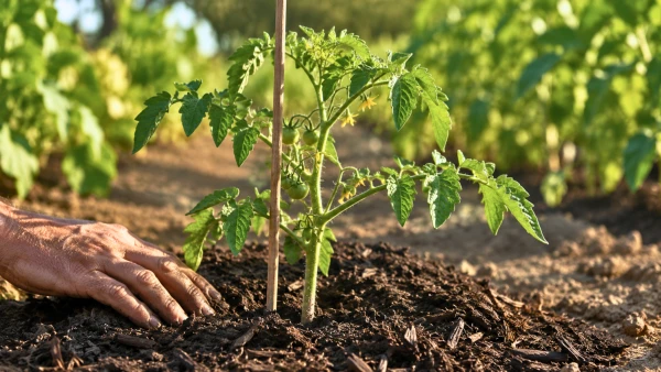 Repiquer des tomates en juillet