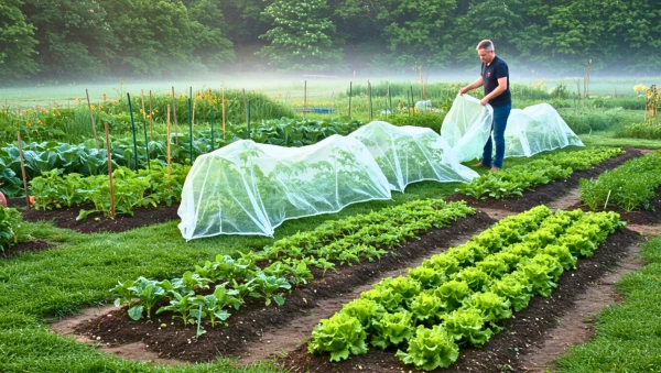 Saints de glace : prot�ger son potager du gel avec des voiles