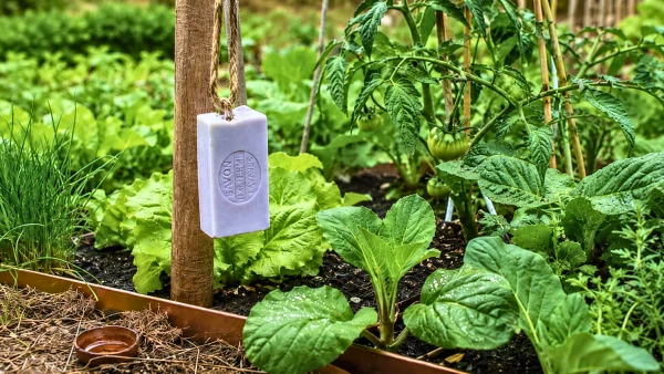 Savon parfum� au jardin : une solution douce et �conomique qui gagne � �tre associ�e � d'autres gestes naturels