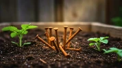 Le secret des vieux jardiniers : des clous rouill�s dans le sol pour fertiliser le potager et booster la r�colte