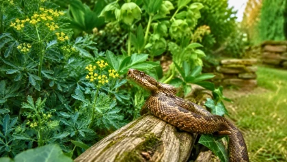 Serpents au jardin : comment installer deux plantes r�pulsives pour �loigner naturellement les vip�res