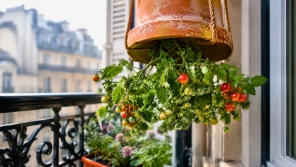 Voici comment cultiver des tomates en hauteur quand l'espace manque au jardin ou sur la terrasse