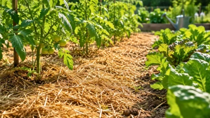 Voici pourquoi il faut couvrir la terre du potager avec un paillis v�g�tal avant l'arriv�e des grandes chaleurs