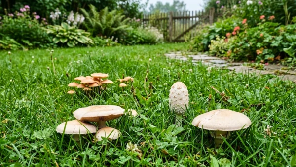 Champignons comestibles dans la pelouse : esp�ces � reconna�tre