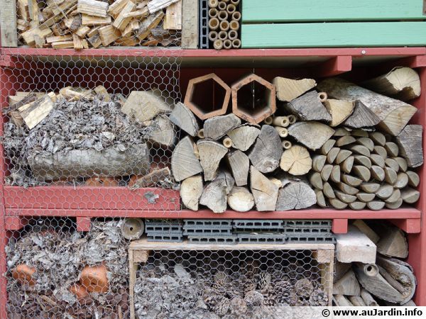 Créer des espaces différents pour permettre à tous les insectes d'hiverner