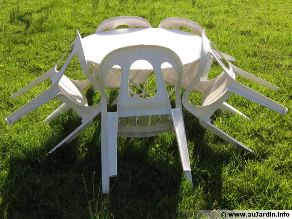 Entretenir le mobilier de jardin en PVC