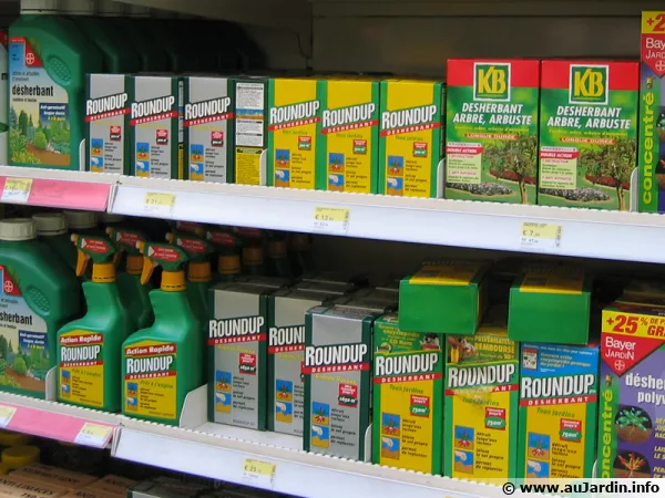 Rayon de pesticides en jardinerie