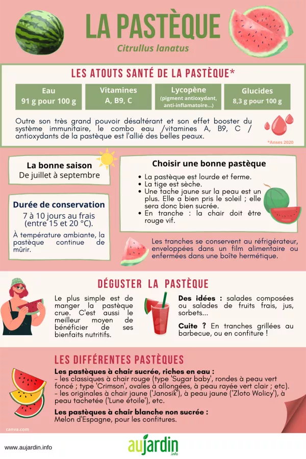La pastque donne du peps  vos menus d't