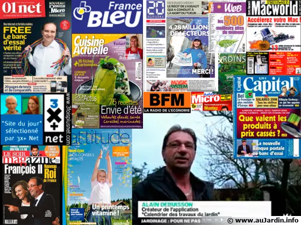 Au Jardin dans la presse