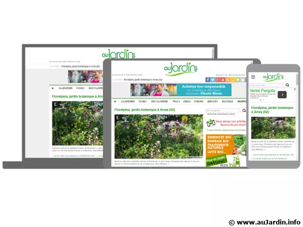 Au Jardin sur desktop, tablette et mobile !