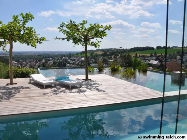 1ere place, Allemagne - La piscine sur le toit dun garage
