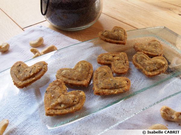 Biscuits salés aux noix de cajou
