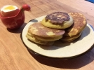 Blinis au potiron et uf  la coque