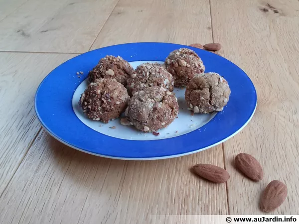 Bouchées délices aux amandes, pralin