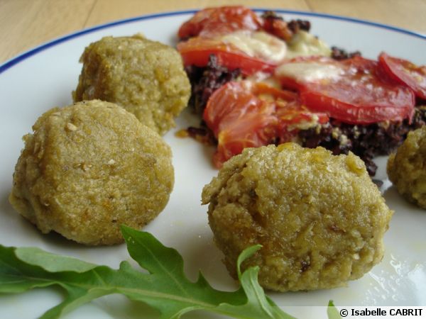Boulette à l'aubergine (recette végétarienne)