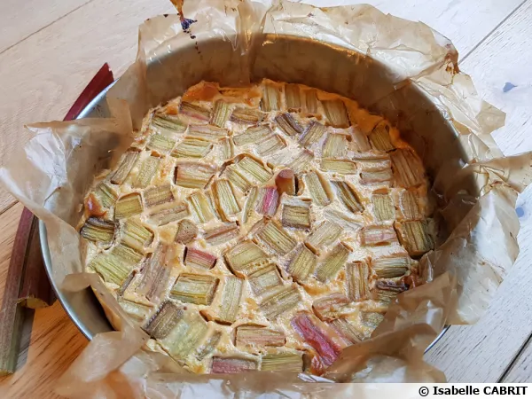 Clafoutis à la rhubarbe