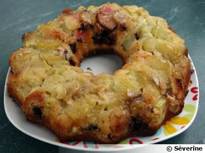 Couronne Rhubarbe & Chocolat fa�on Tatin
