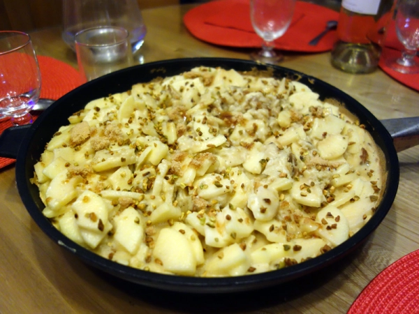 Crpe gante Pomme-Pistache  la vergeoise
