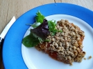 Crumble de tomates aux noisettes