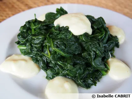 �pinards � la cr�me de panais