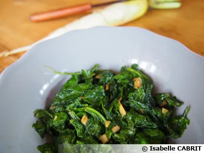 Fanes de navet saut�s � la po�le - Recette anti-gaspi