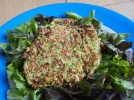 Galette de flocons d'avoine et courgettes